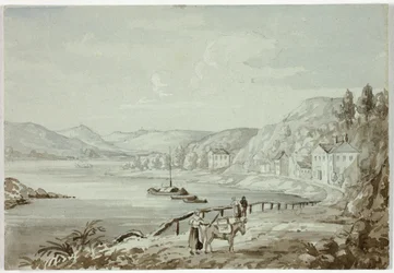 On the Rhine (recto), and Mother and Child (verso)