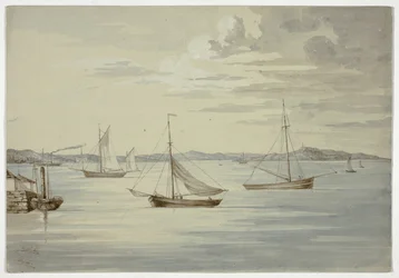 View Inchkeith and the Firth of Forth Islands from Granton