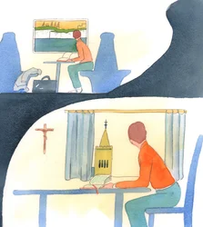 A person who adopts a new country, and loves it, finds out all he can, studies its history, travels to beautiful places, and defends it to others
