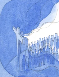 By His divine compassion, and in solidarity with His own people on Earth, Christ cloaked the sins of the whole human race.