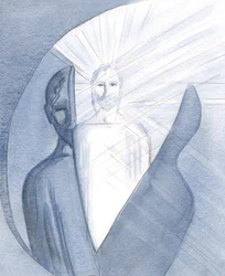 By true contrition and selfless worship we can break through to meet the living, radiant Christ within our childish mental images