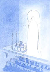 Christ and His Holy Mother are alive, in Heaven now, glorious. To be thus glorified is to be majestic, and perfect in every way