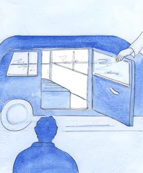Christ asks His friends to entrust themselves to His care and to His plans - just as if each of us were to step into a car, at Christ