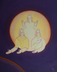 Christ asks how many of us on this earth below truly love the Persons of the Holy Trinity, 2002