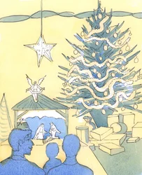 Christ came to earth, to be born in poverty, for our sakes; yet we need to feast as well as to fast in His Church