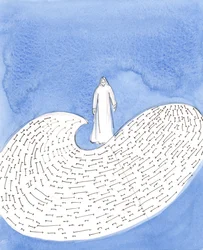 Christ sees, as if it is laid out like a picture before Him, the whole of humanity, from the first man, to the moment of fulfilment at the Parousia, when Christ will come in glory