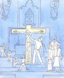 Christ sees our behaviour in church - some bad behaviour due to ignorance, some due to carelessness or lack of love for Him