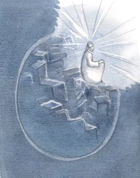 Christ was curled up, as it were, in a corner of this person