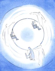 Each Divine Person is at work to draw a soul into the heights of union. Father, Son and Holy Spirit - One God - are lovingly attentive, and draw willing souls up high