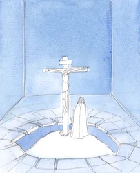 From our sanctuary, at every Mass, Jesus Christ our Saviour offers the prayer He prayed for us during His Passion, as He died on Calvary: "Father, forgive them"