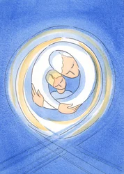 God the Father loves each one of us with a passionate love, and holds us in His tender embrace, 2002