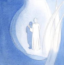He strolled around His little Kingdom, which is my soul, comforting me, as His angels stood by