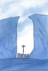 However small, isolated, or persecuted our community may be, Christ is amongst us at Mass, as if in a chasm