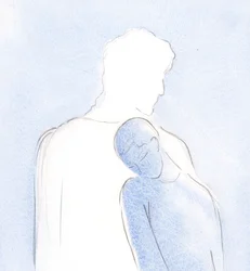 I Leaned on His Heart, in Communion, Waiting for His Will to Be Made Plain; There Was No Need for Speech