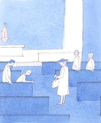 If the Queen were to walk down the centre aisle in our church, would the chatter cease? Would people bow or stand or curtsey, and keep silent, in case she wished to speak? Can we not do the same, now, for the King of Kings, Who is Present in the tabernacle