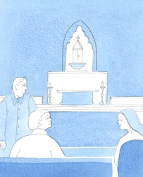 It is sometimes right, the Lord said, to give a brief, quiet reminder to noisy people, that the church is a place for prayer, and not for chatter about everyday matters