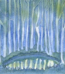Just as a person in a wood cannot see the depths of a deep forest pool, so no-one can 