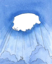 Sin alienates us from God, like being trapped in a cavern
