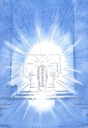 On the feast of the Visitation, Christ appeared, wearing a golden chasuble in honour of His Holy Mother Mary.