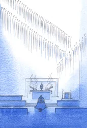 The Heavenly friends whose lives we acknowledge in the creed, are gathered about us. We are one family.