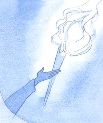The Holy Spirit can help us in our weakness. Our sincere prayer calls down, it seems, a blazing torch to lighten our way