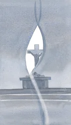 The Holy Spirit pierces the veil at the Holy Mass, and reveals to us the mystery of Christ