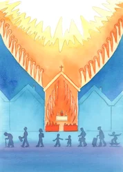 The Saints and Angels are delighted by the honour we show them, as well as by our love for God