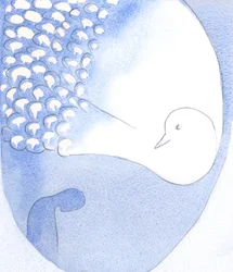 The most Holy Spirit - seen as a beautiful bird with dazzling white feathers - is present and at work in us