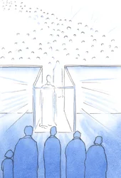 The tabernacle is like a hall-way to Heaven where we can meet Christ and his saints and prepare for Heaven at the end of life