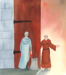 A monk attained profound union with God as a door-keeper, surpassing worldly achievements