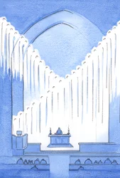 We do well to greet the Holy Angels who, on guard, praying, fill the Holy place which is our sanctuary