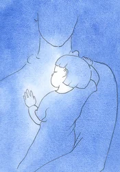 When I am close to God, in sickness, putting my trust in Him, I am like a child who rests on her Father