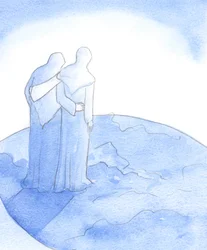 When Our Lady greeted Elizabeth at the Visitation, they praised God for His love. Our Lady held in mind the whole world which Her Son wished to help