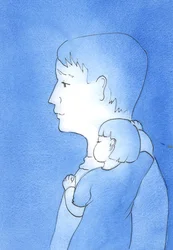 When someone rests like a child, in the Father