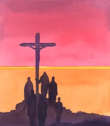 When the Prince of Life was hanging on the tree, saying "Father, forgive them", a few sympathetic onlookers stayed with him