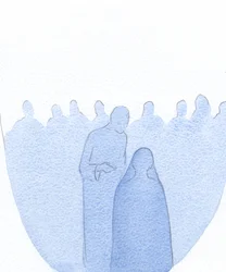When the child Jesus was found in the Temple, He leaned forward, quietly explaining to His Holy Mother (with infinite kindness) that His work had already begun.