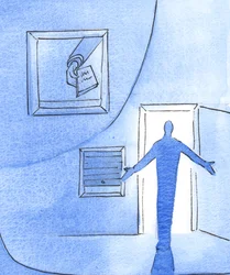 Whoever prays with an open heart is like a friend who offers a kind greeting instead of speaking through a kitchen hatch