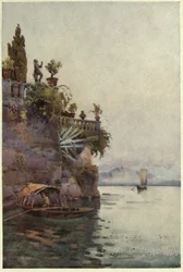 In the Shadow of the Terrace, Lake Como, illustration from 