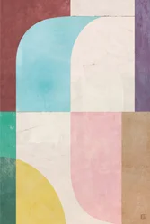 Curved Pastel Blocks