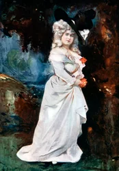 Connie Ediss in The Silver Slipper, c. 1902
