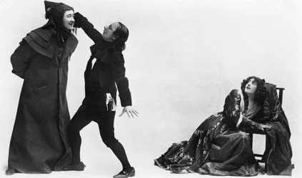 Julia Neilson, Fred Terry and Horace Hodges in The Scarlet Pimpernel, c1905