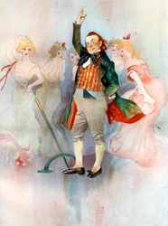 Willie Edouin in La Poupee, c1902
