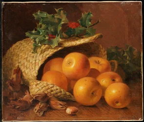 Still Life with Apples, Hazelnuts and Holly