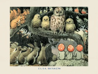 The Tomte Children - The Forest Animals Border