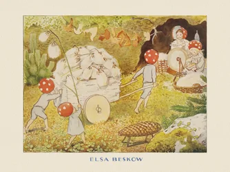 The Children of the Forest - Mushroom Kids Cotton