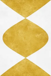 Abstract Gold Hourglass