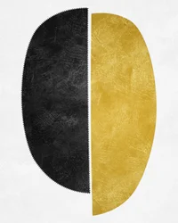 Abstract Saw Edge Oval