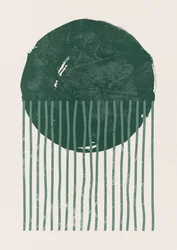 Dark Green Abstract Lines