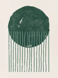 Dark Green Minimalist Shapes