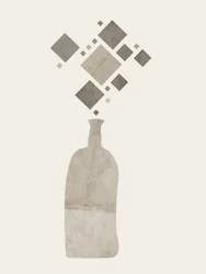 Floating Geometric Bottle